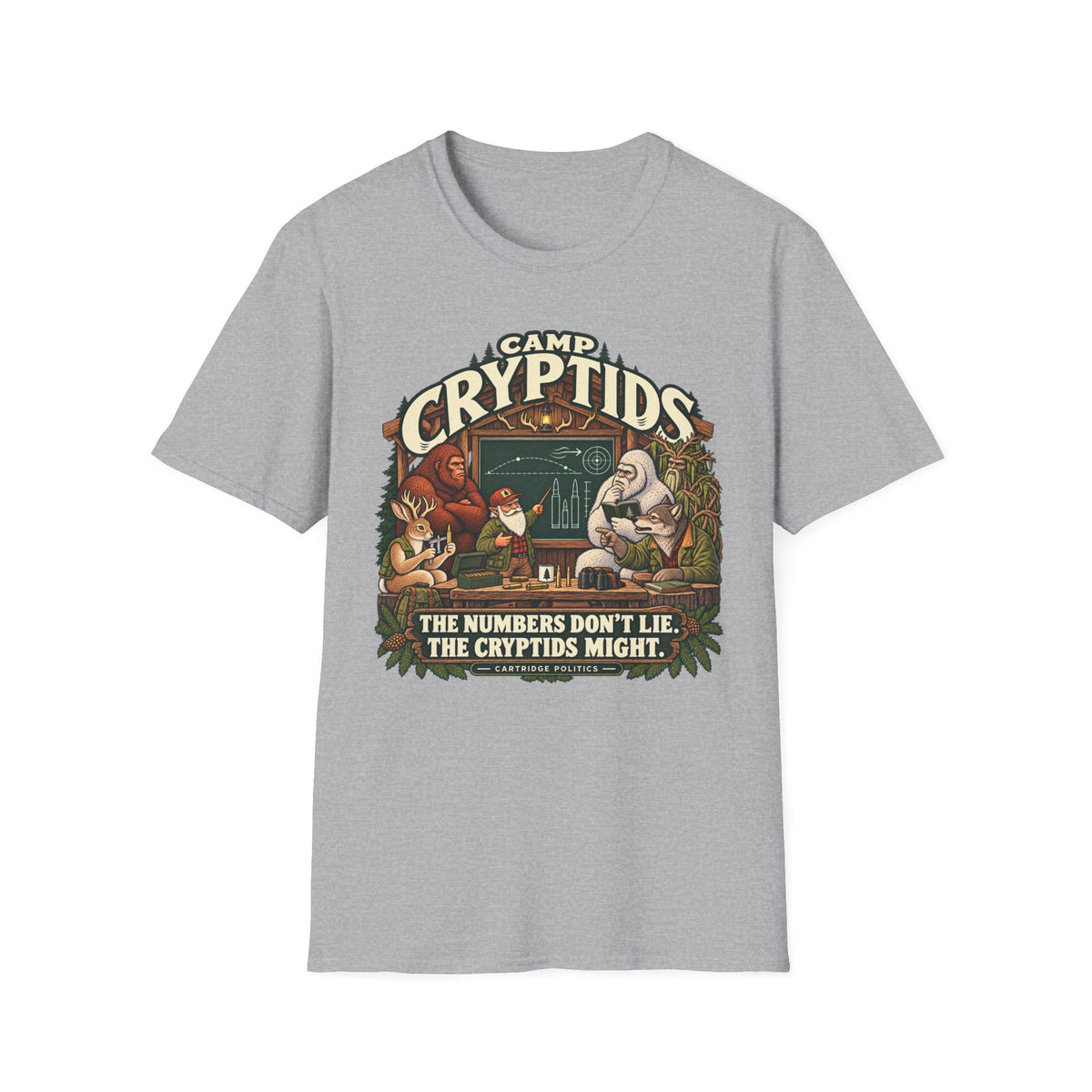 Camp Cryptid Numbers Don't Lie, Cryptids Might T-shirt