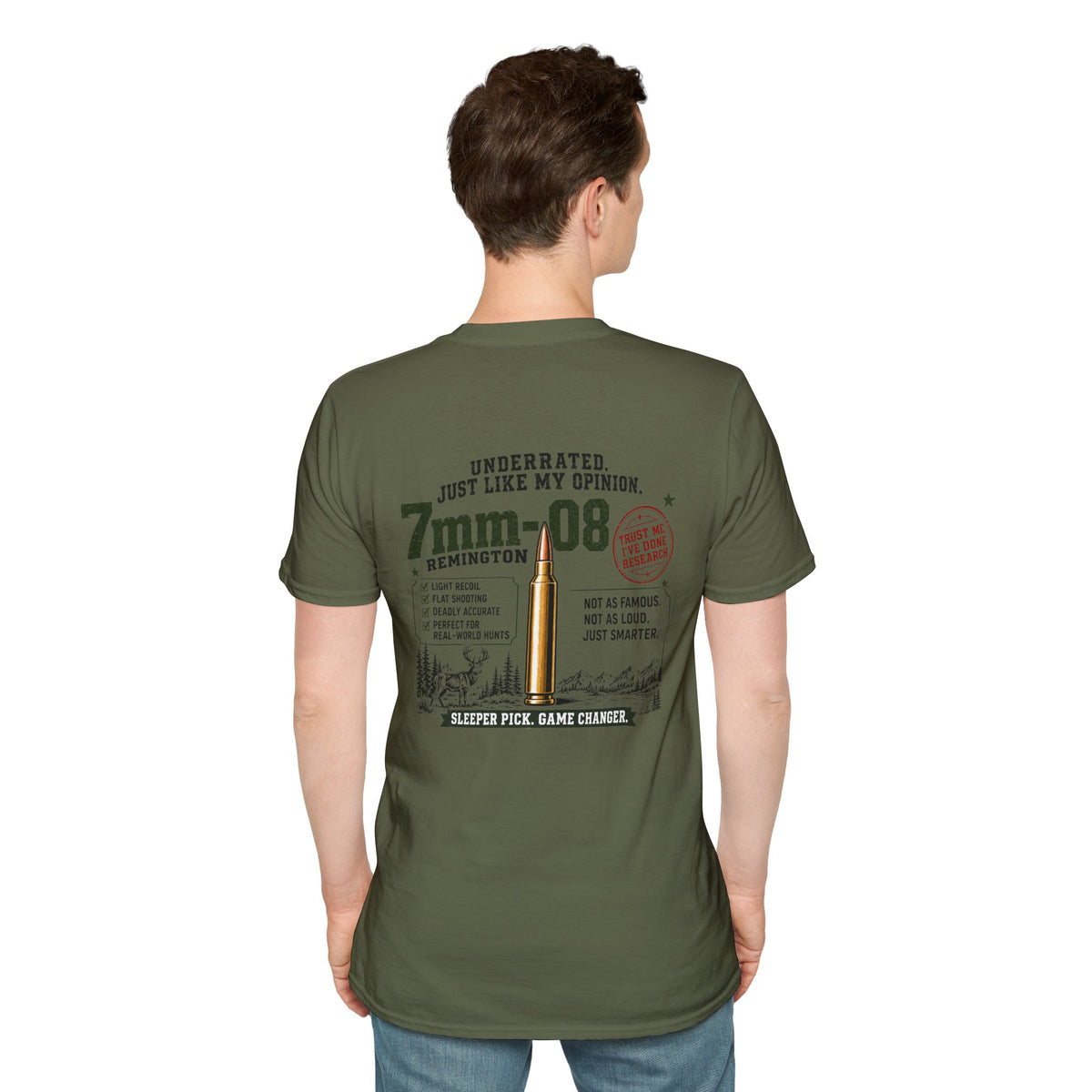 Team 7mm-08 Remington Detailed T-shirt