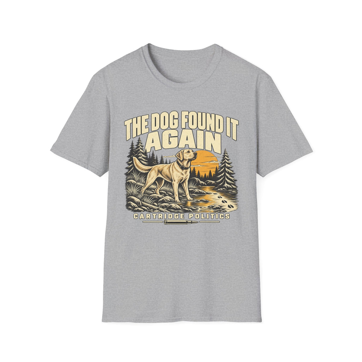 Yellow Lab Dog Found It Again T-shirt