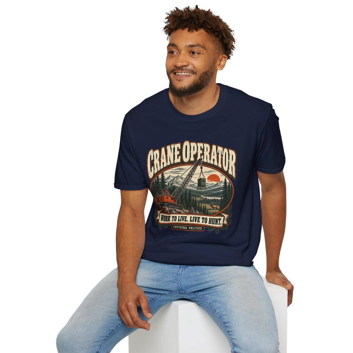 Old School Crane Operator T-shirt