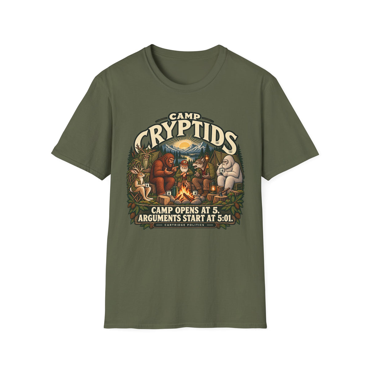 Camp Cryptids Camp Opens At 5 T-shirt