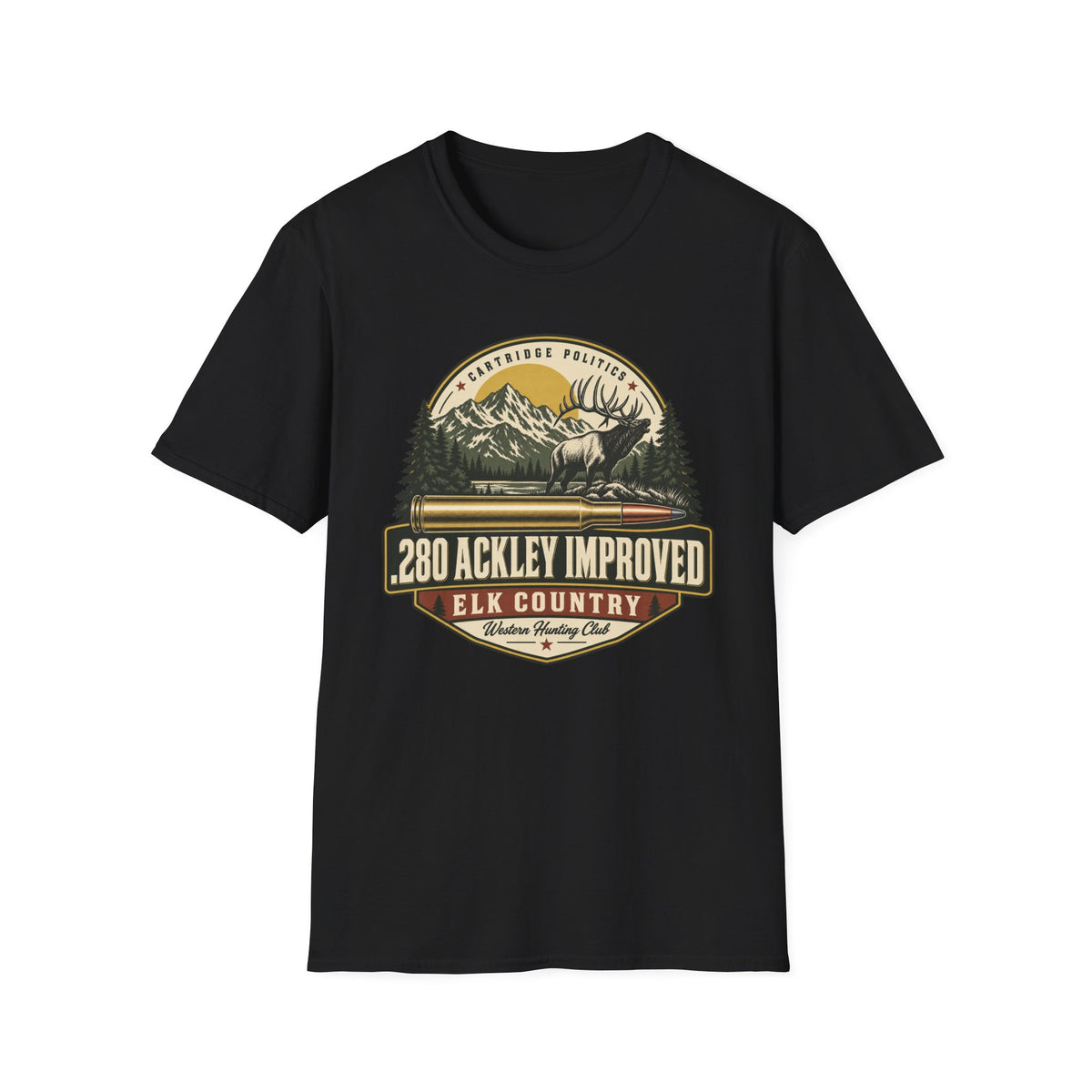 .280 Ackley Improved Shield T-shirt