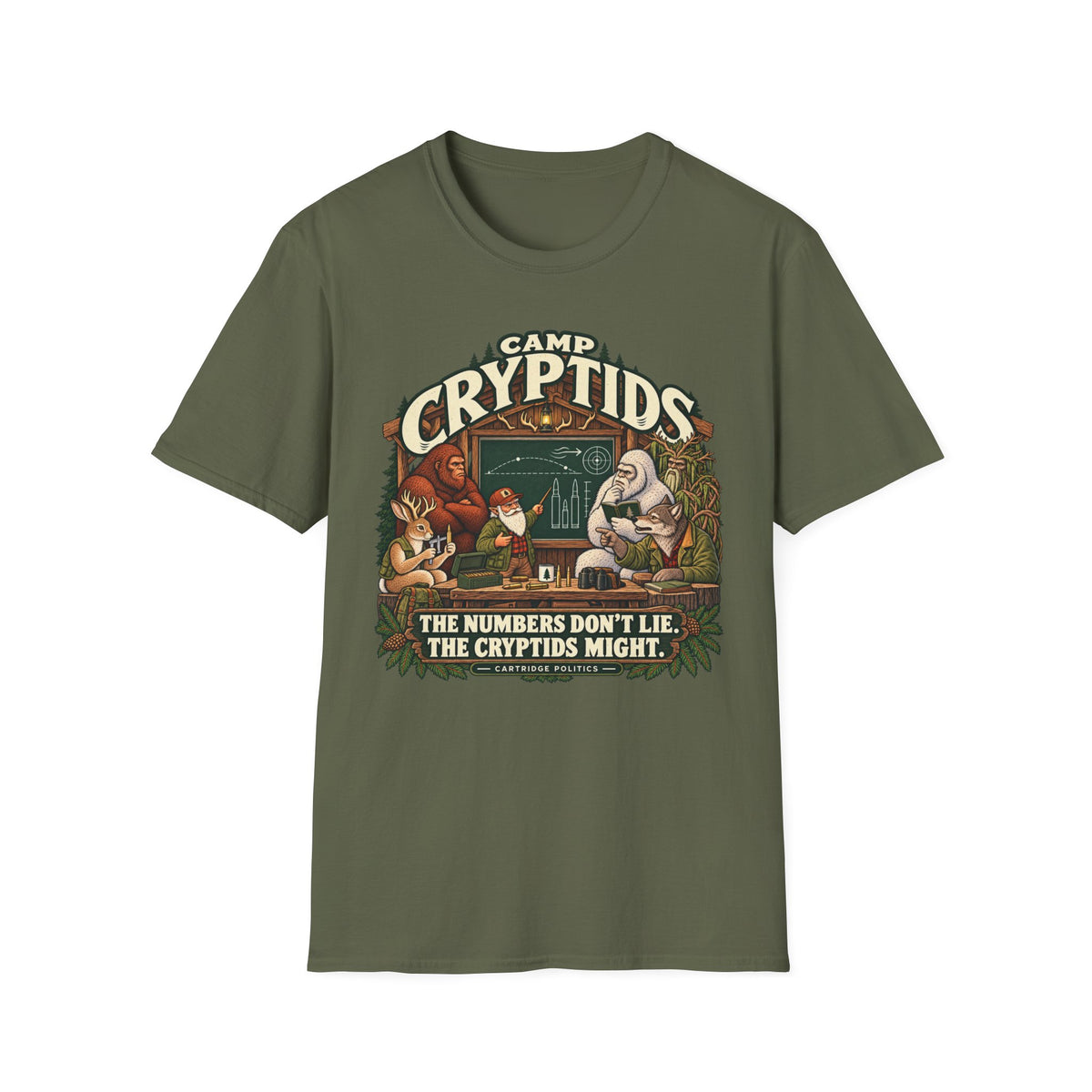 Camp Cryptid Numbers Don't Lie, Cryptids Might T-shirt