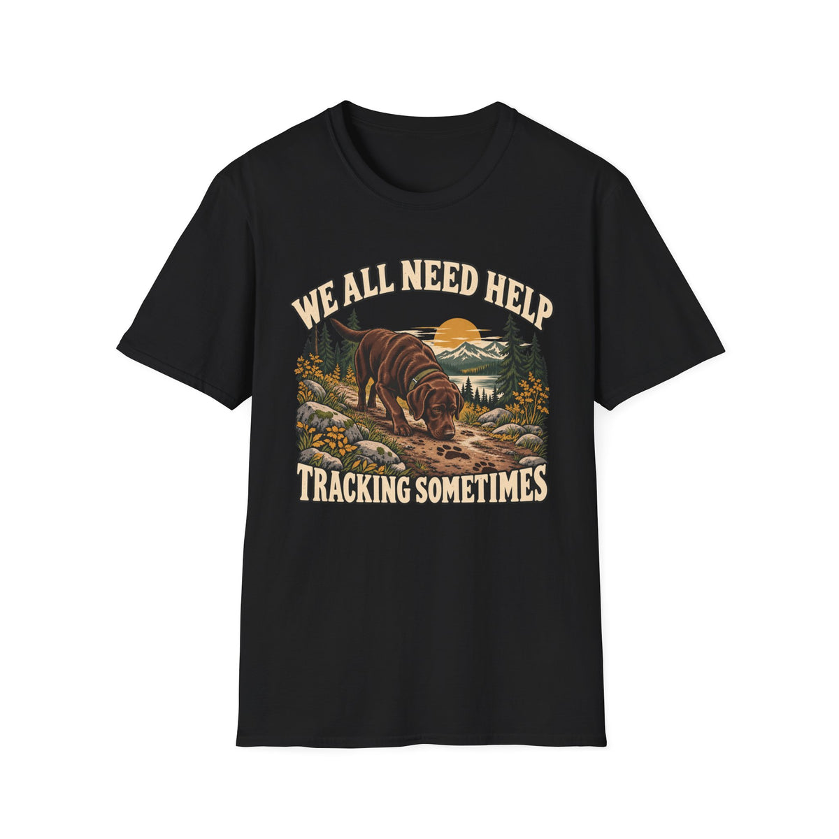 Chocolate Lab Tracking T-shirt