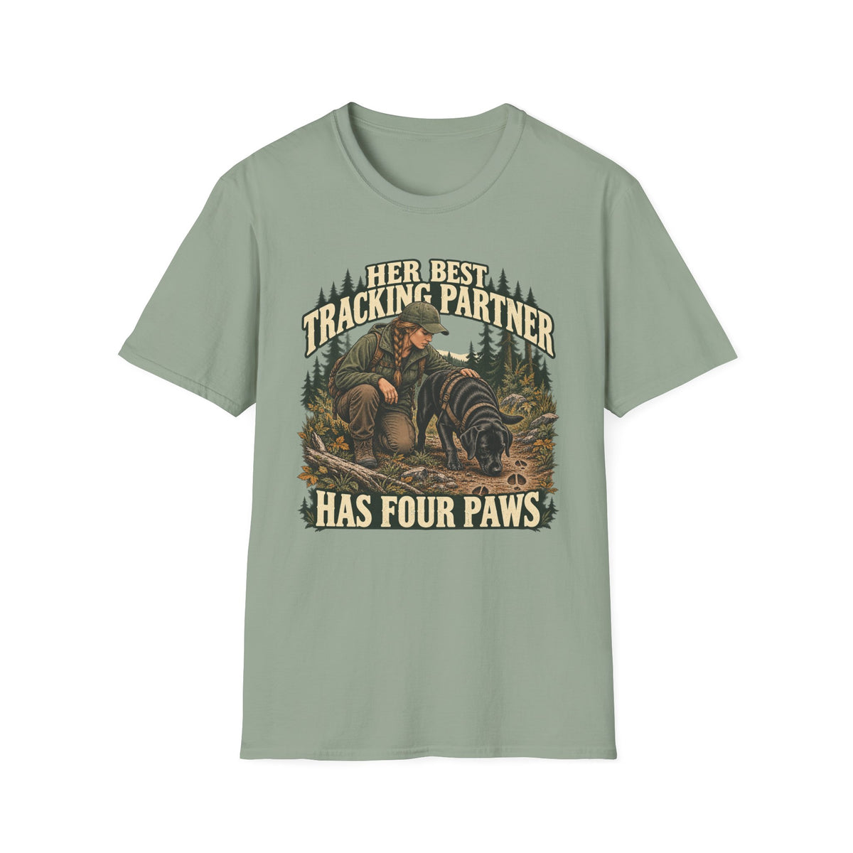 Her Best Tracking Partner T-shirt