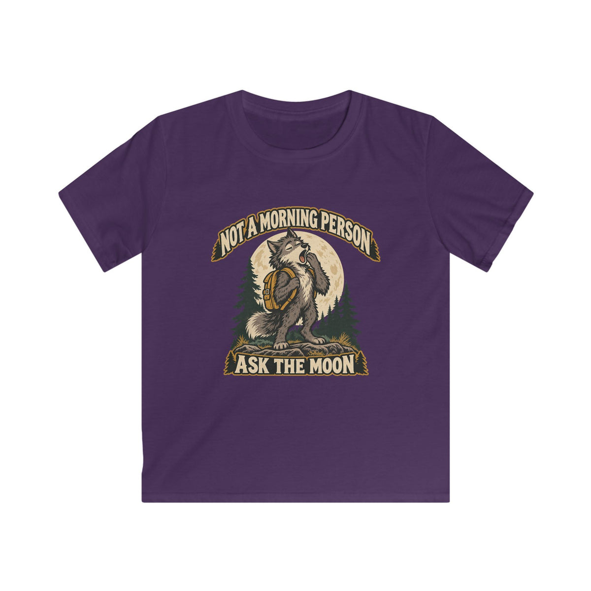 Kids Not a Morning Person Werewolf T-shirt