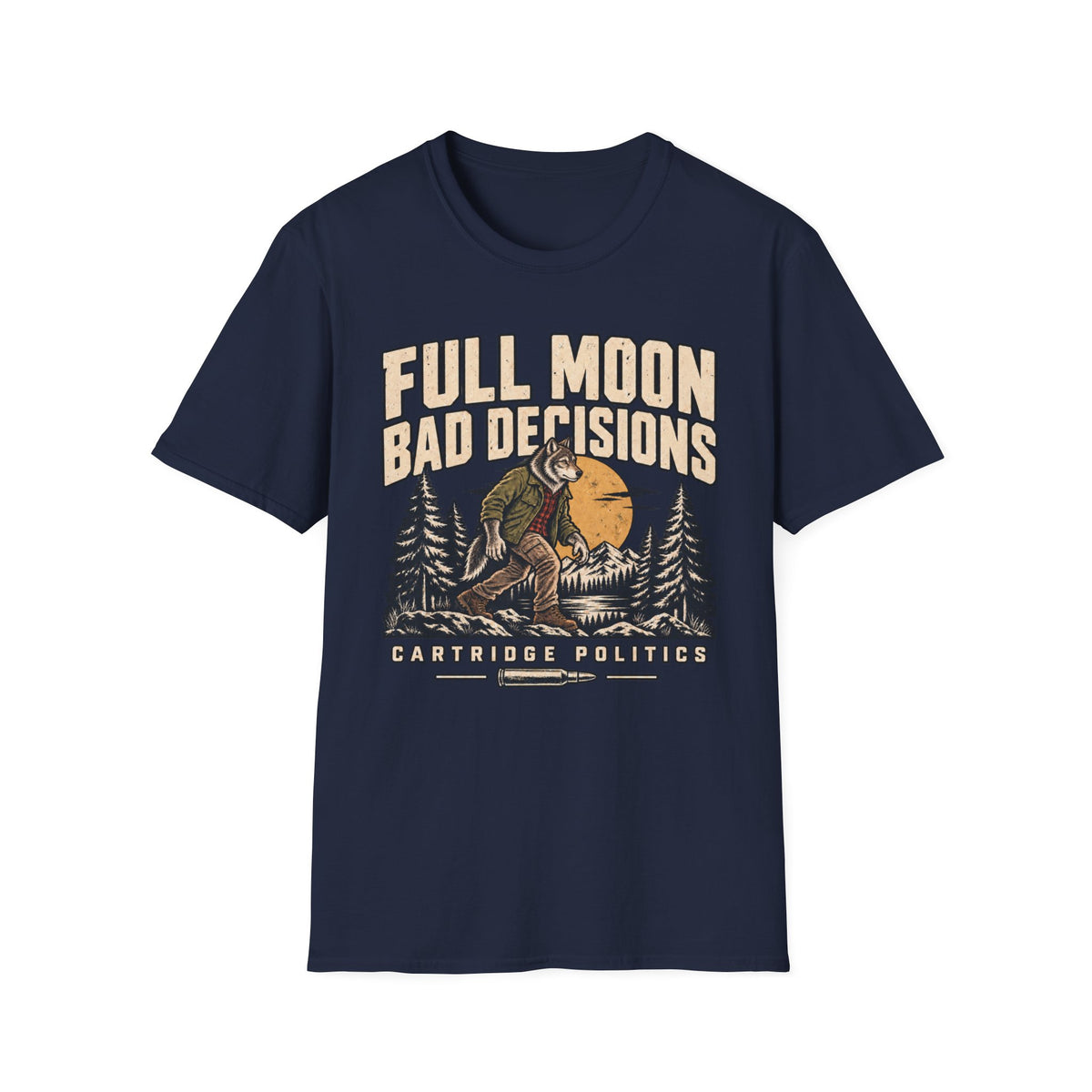 Werewolf Full Moon Bad Decisions T-shirt