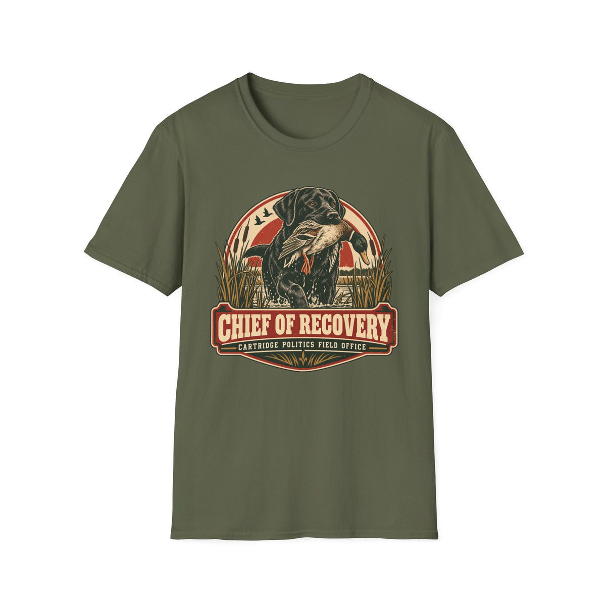 Black Lab Chief of Recovery T-shirt