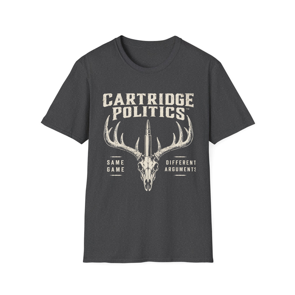 Cartridge Politics Same Game Different Arguments T-shirt