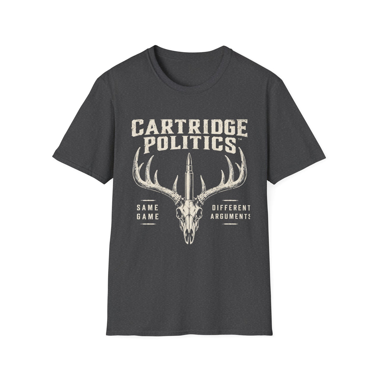 Cartridge Politics Same Game Different Arguments T-shirt