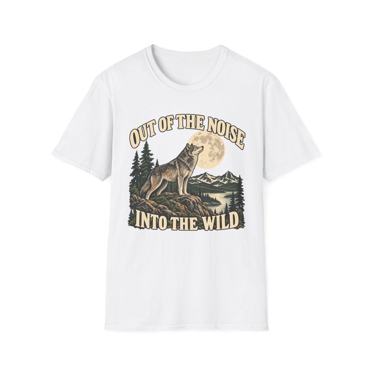 Out Of The Noise Into The Wild Wolf T-shirt