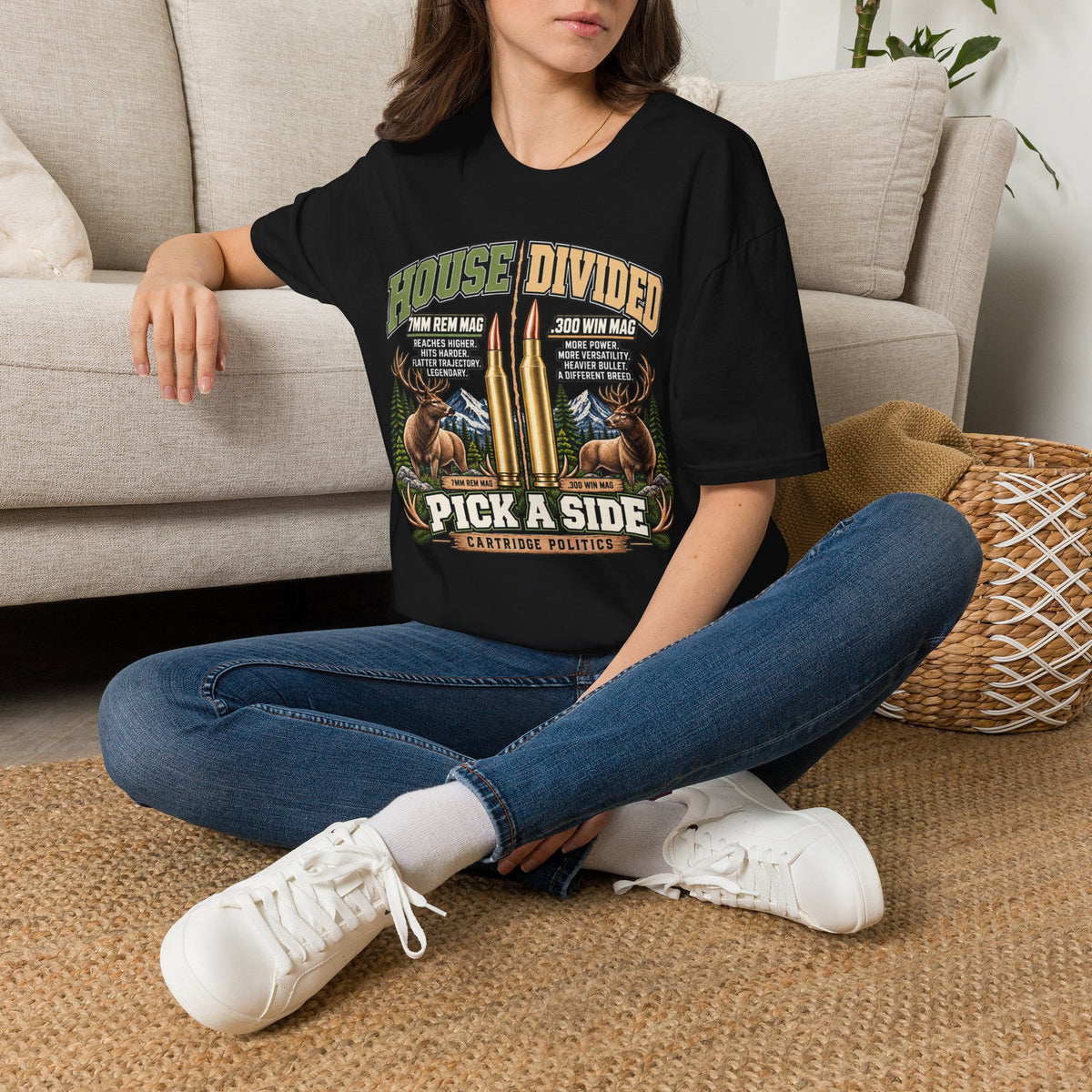 House Divided 7 Rem Mag VS 300 Win Mag T-shirt