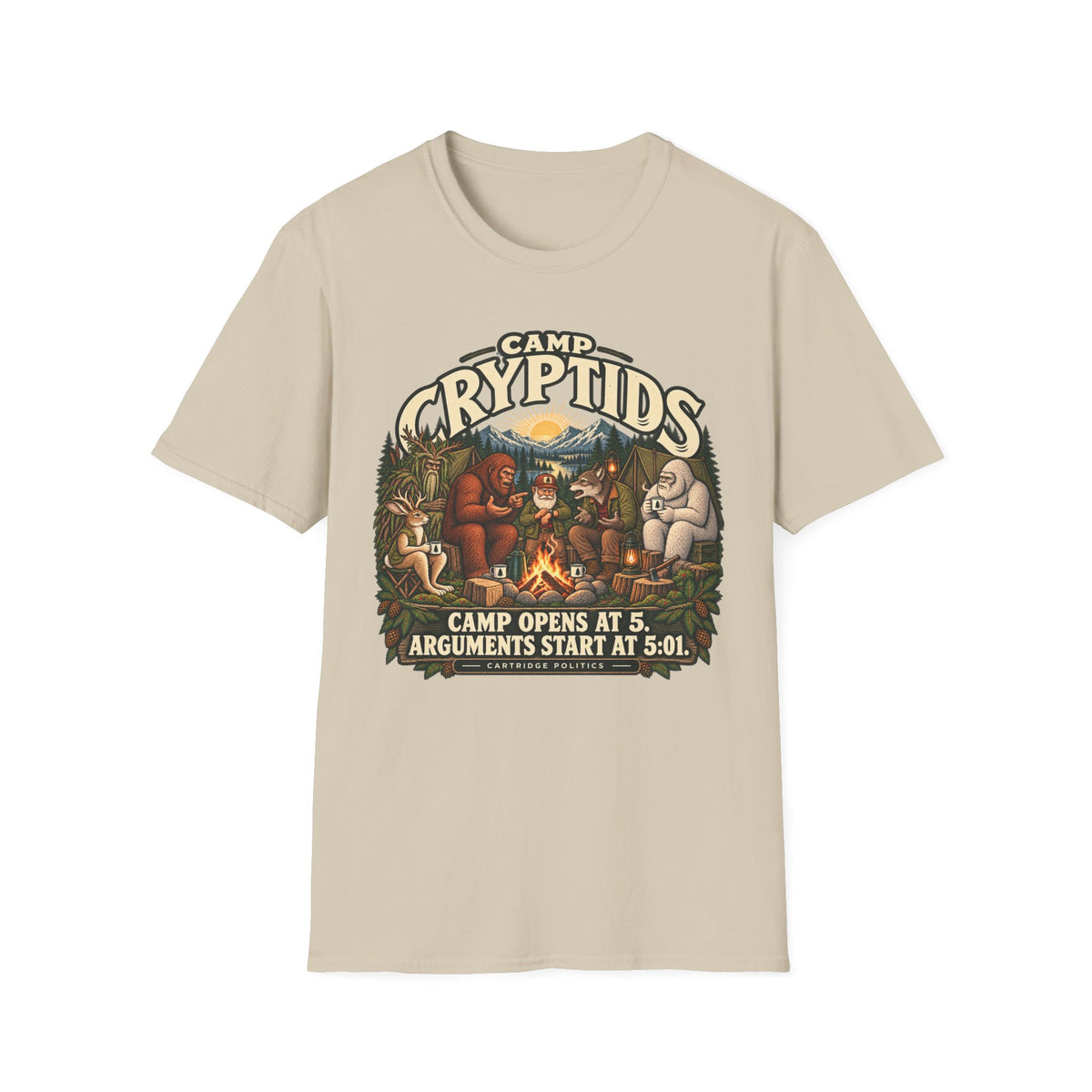 Camp Cryptids Camp Opens At 5 T-shirt
