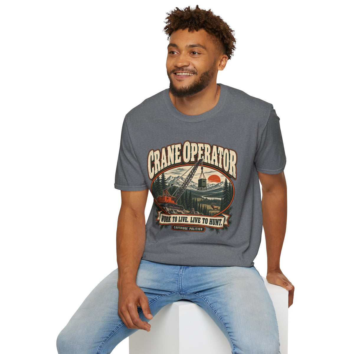 Old School Crane Operator T-shirt