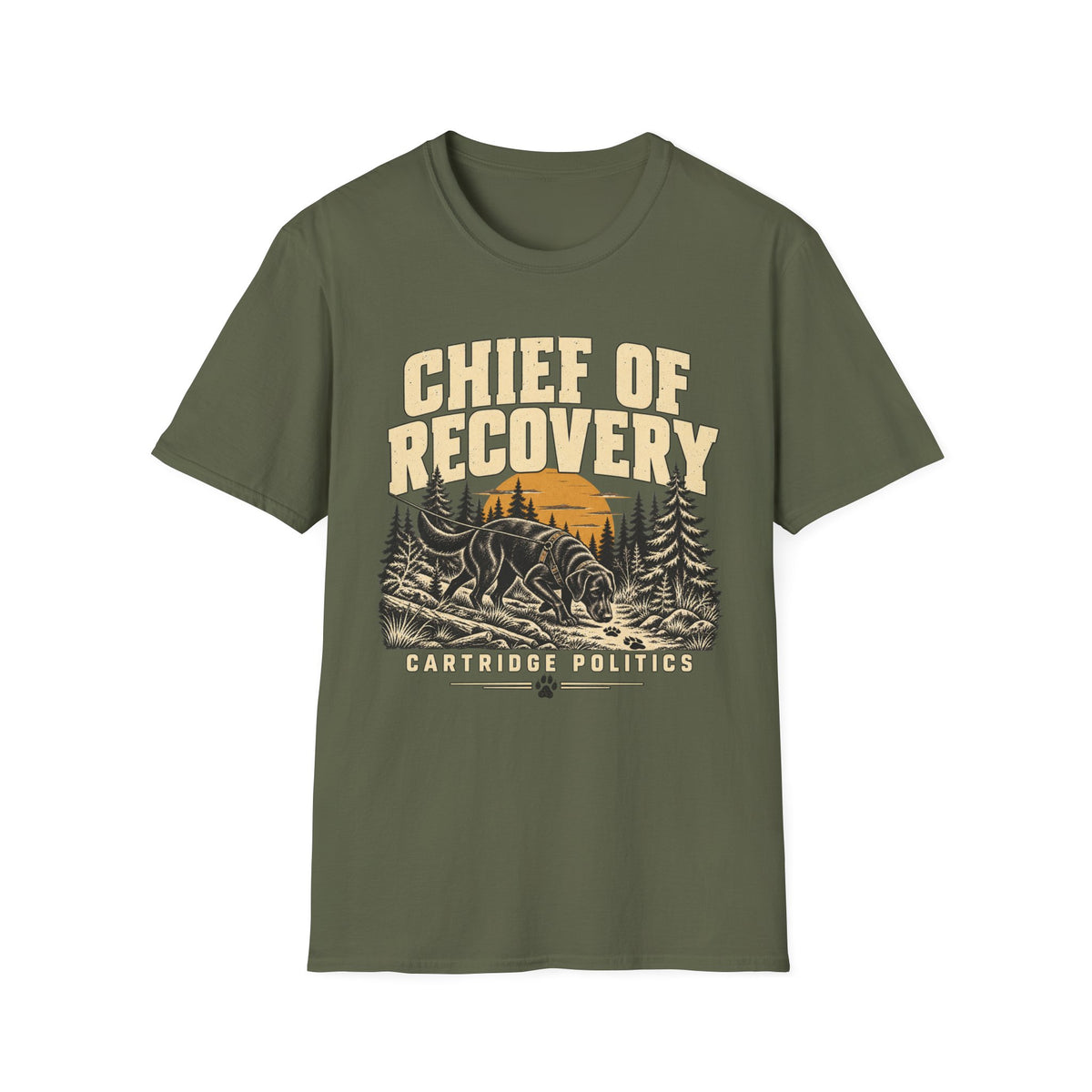 Black Lab Chief of Recovery T-shirt