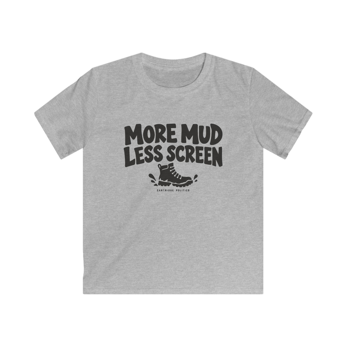 Kids More Mud Less Screen T-shirt