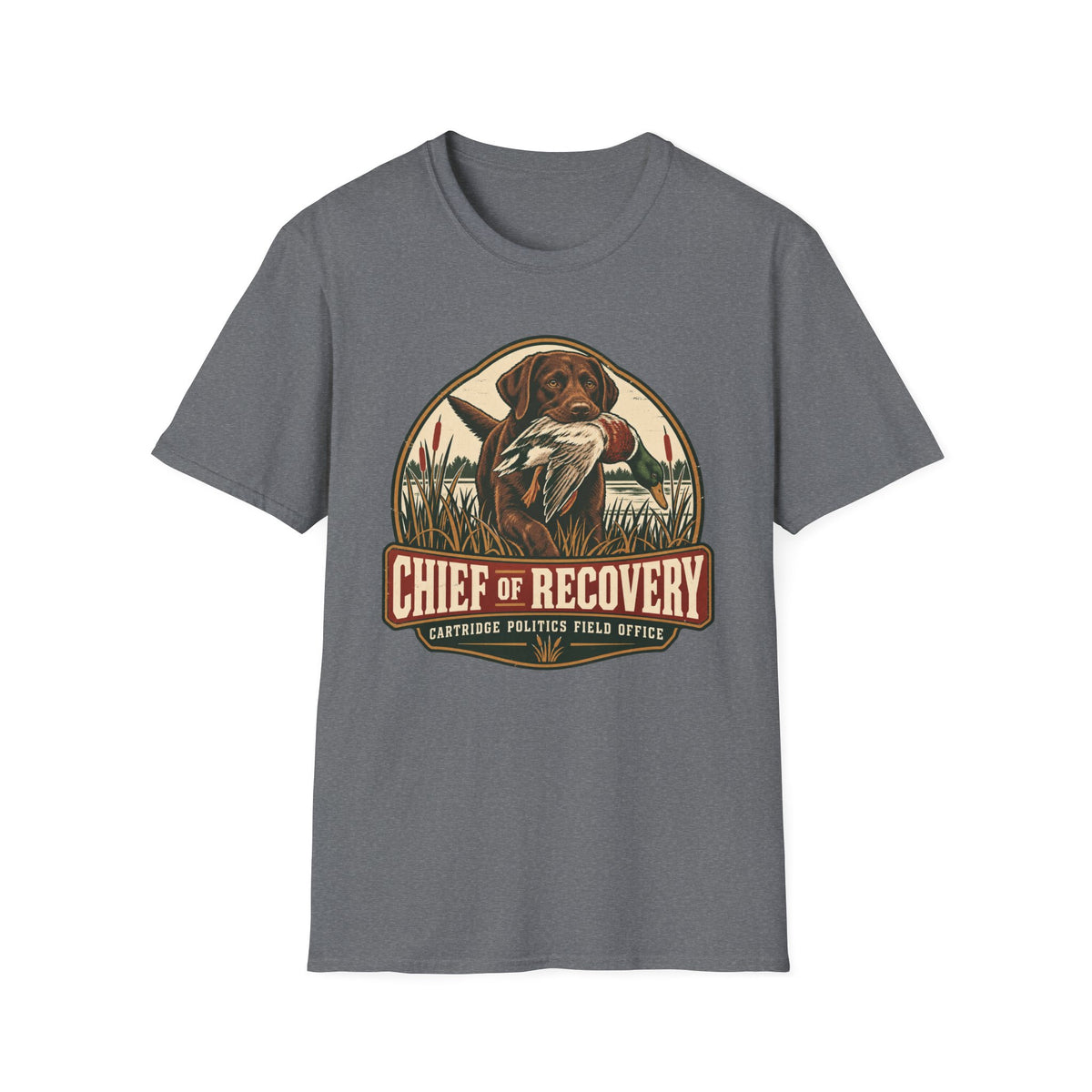 Chocolate Lab Chief of Recovery T-shirt
