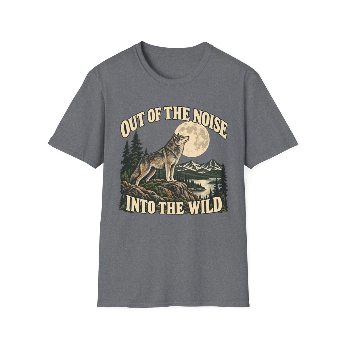 Out Of The Noise Into The Wild Wolf T-shirt