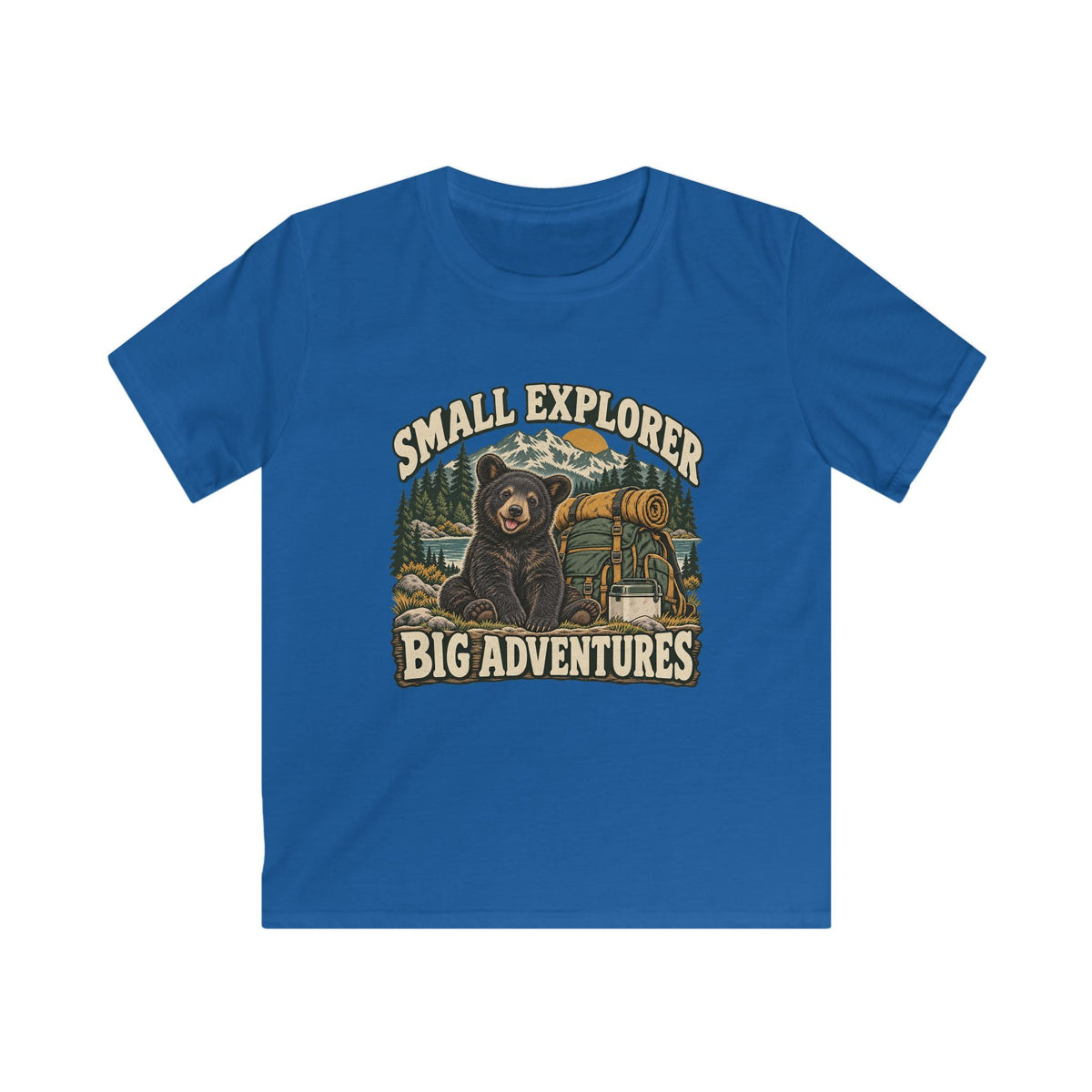Kids Small Explorer Big Adventures Bear T-shirt