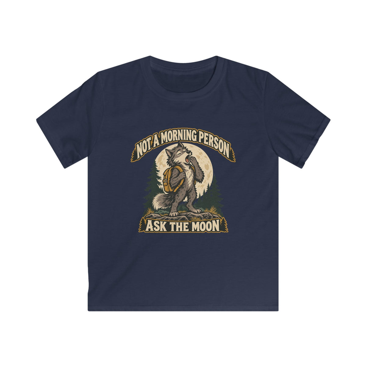 Kids Not a Morning Person Werewolf T-shirt
