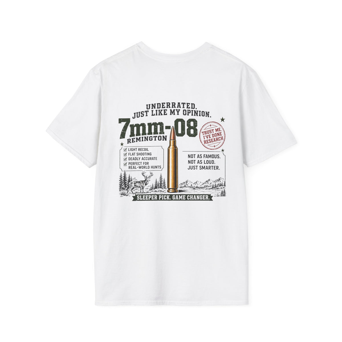 Team 7mm-08 Remington Detailed T-shirt