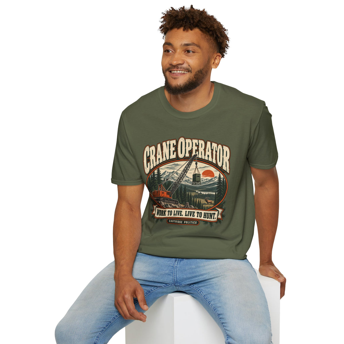 Old School Crane Operator T-shirt