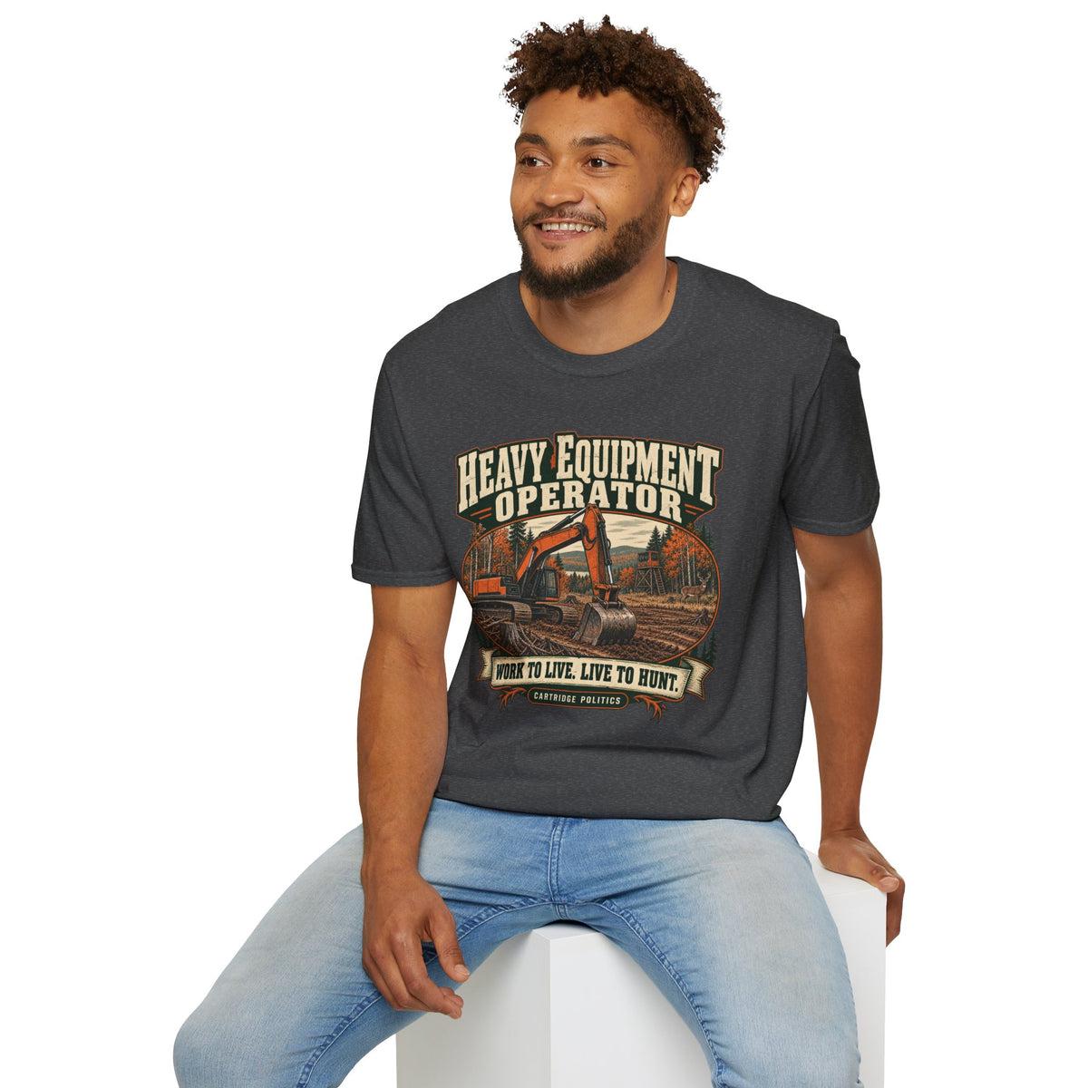Old School Heavy Equipment Operator T-shirt