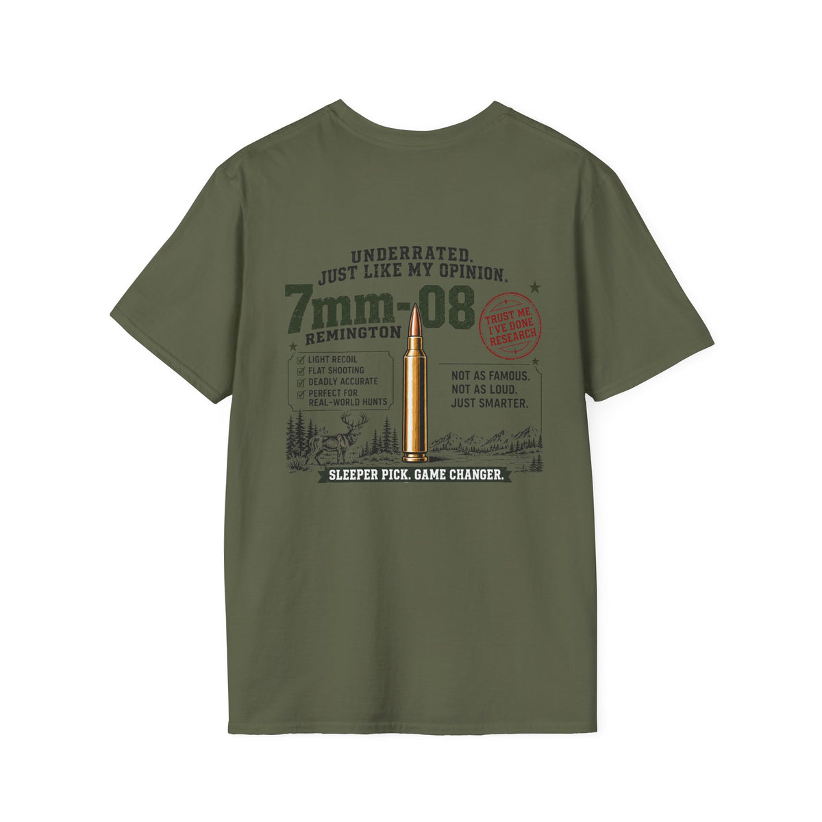 Team 7mm-08 Remington Detailed T-shirt