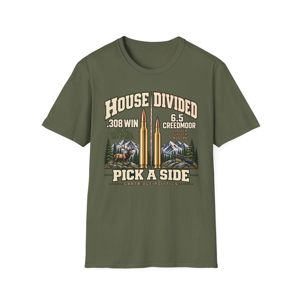 House Divided .308 VS 6.5 Creedmoor T-shirt