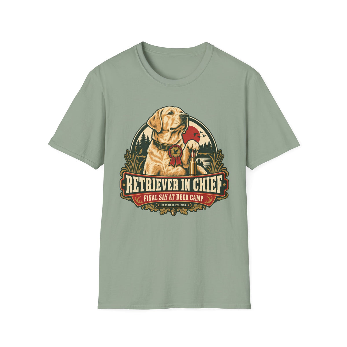 Yellow Lab Retriever In Chief T-shirt