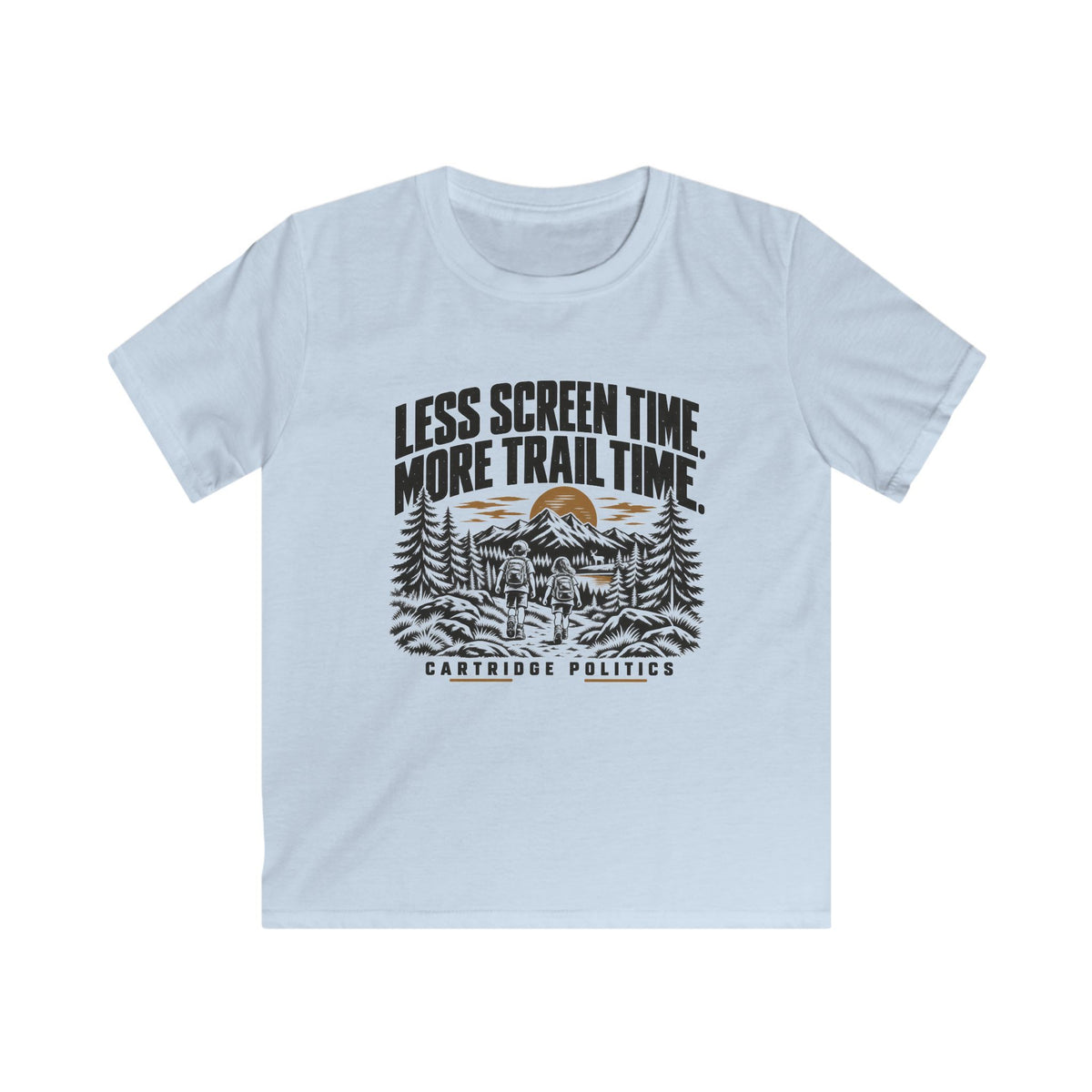 Kids Less Screen Time More Trail Time T-shirt