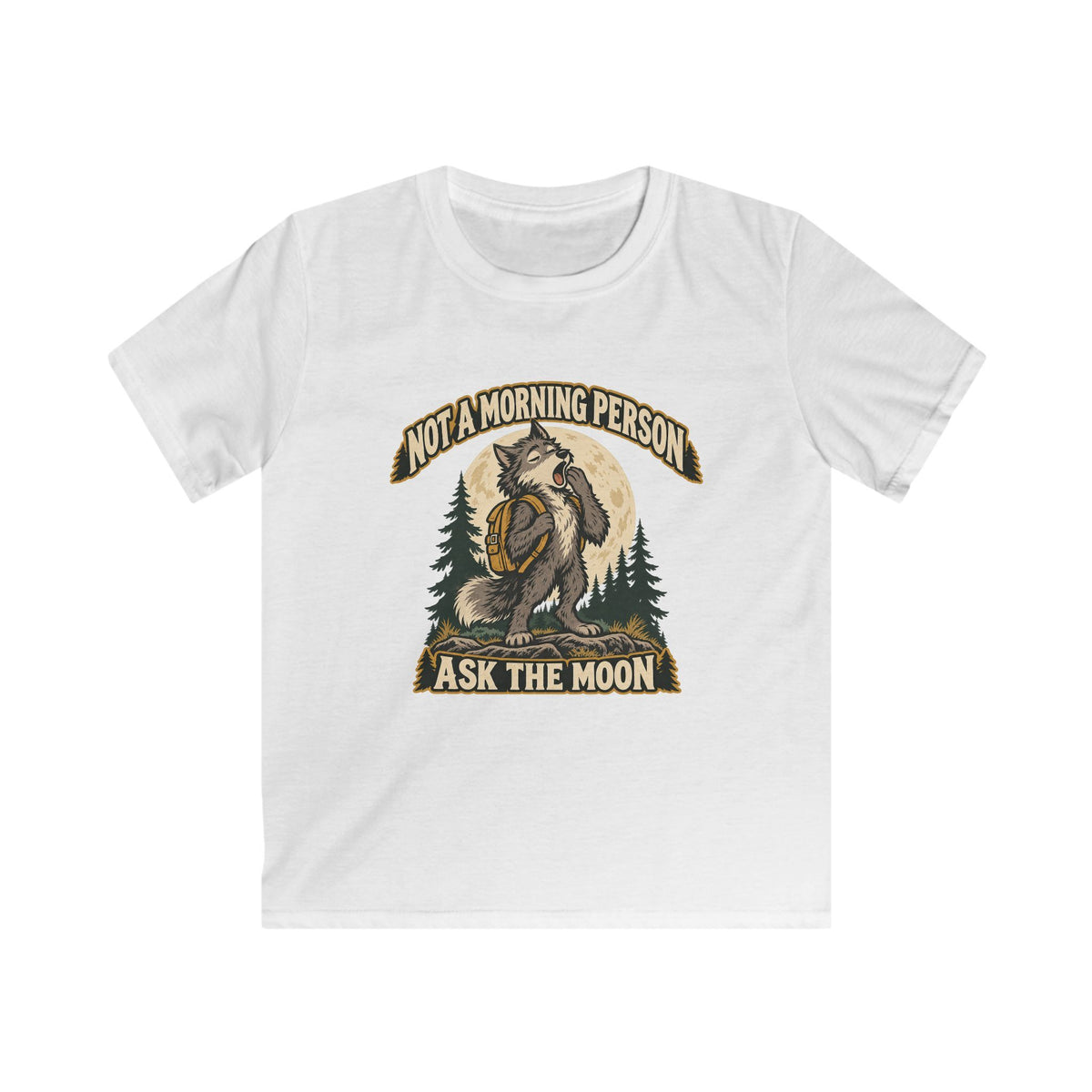 Kids Not a Morning Person Werewolf T-shirt
