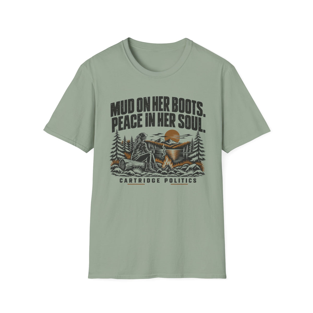 Mud On Her Boots Peace In Her Soul T-shirt