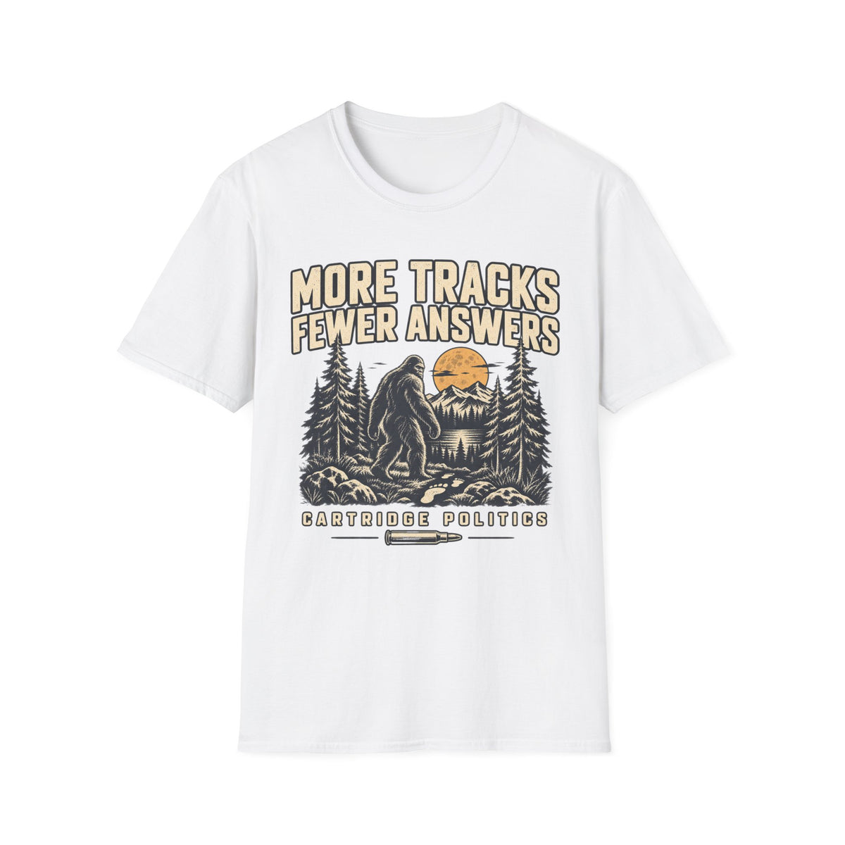 Sasquatch More Tracks Fewer Answers T-shirt