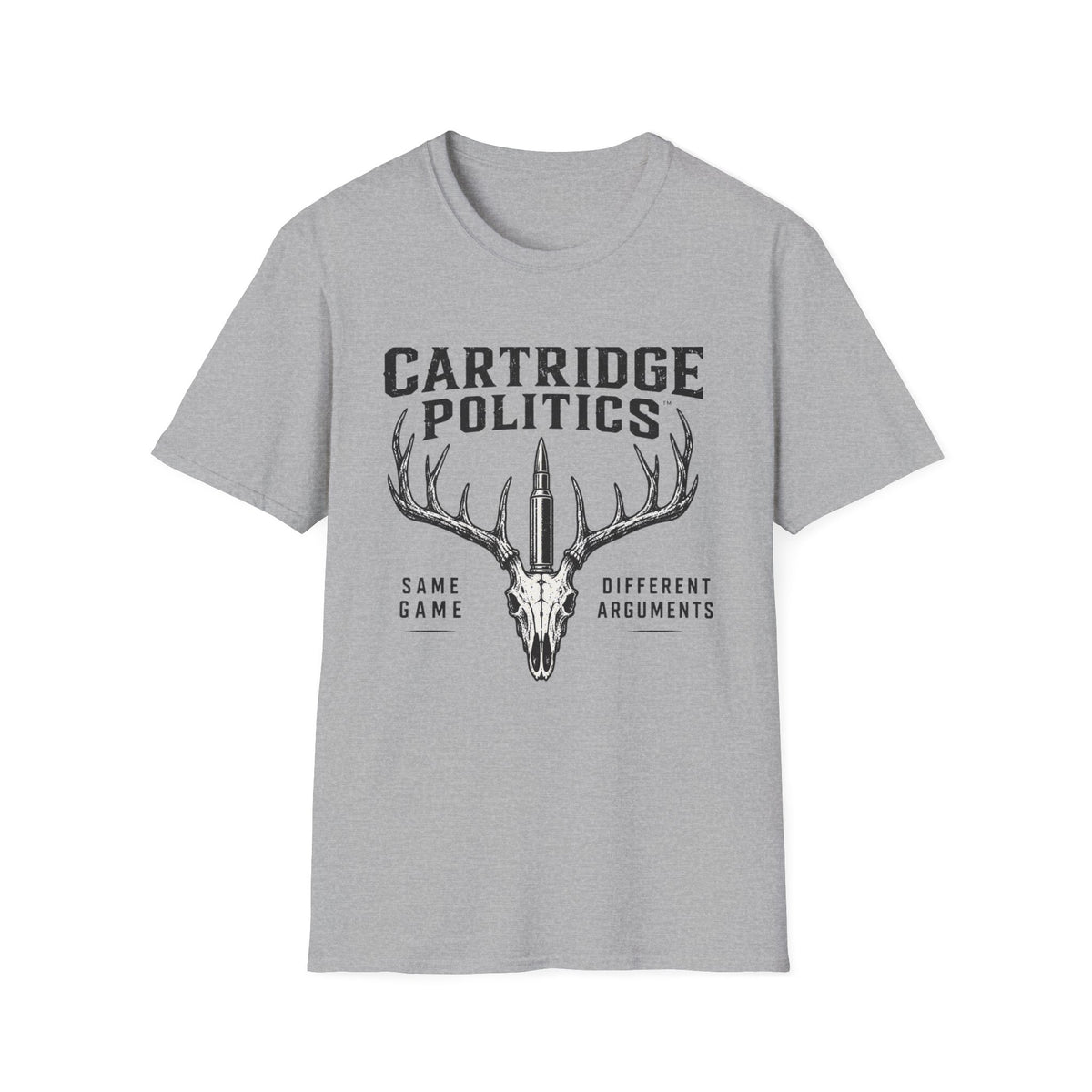 Cartridge Politics Same Game Different Arguments T-shirt