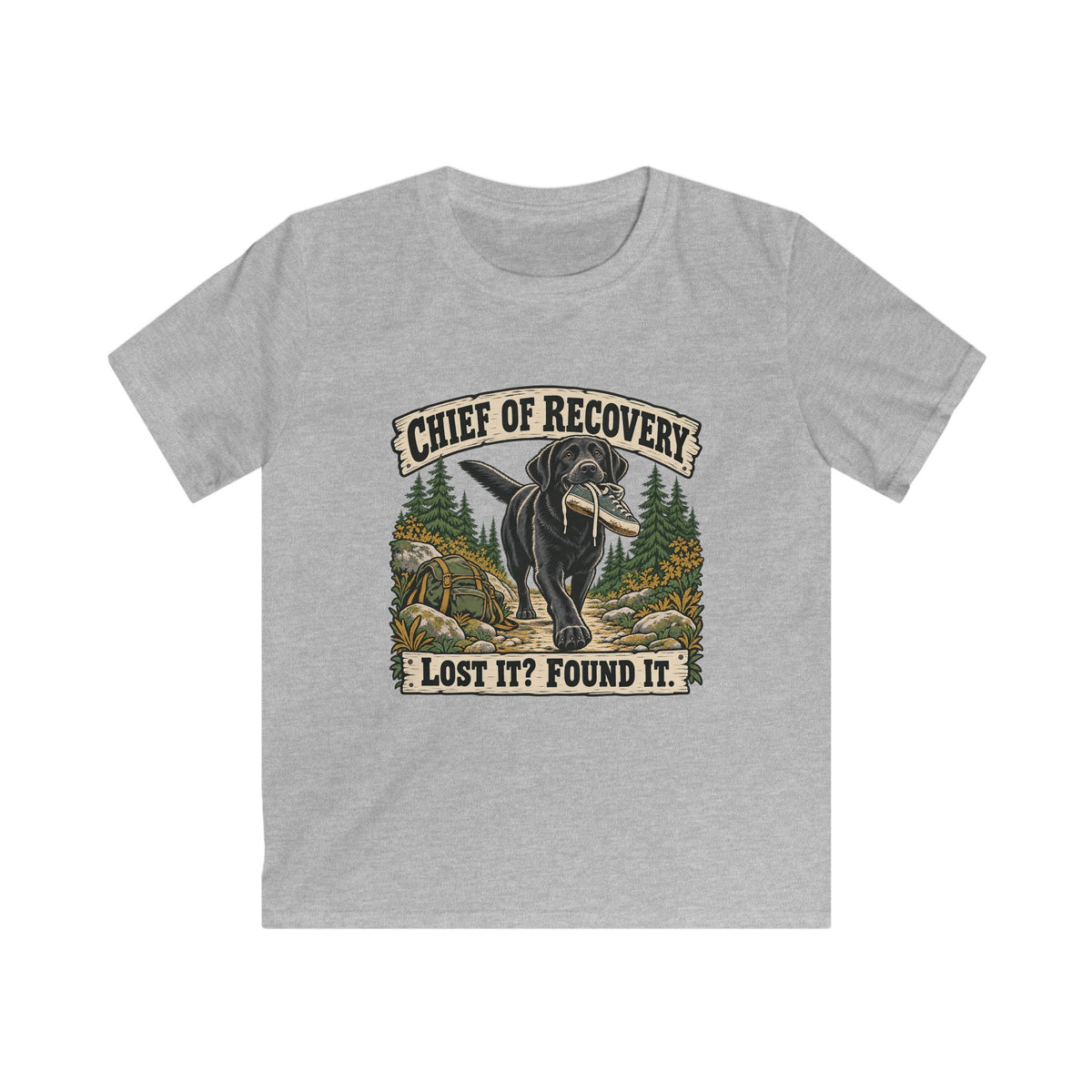 Kids Chief of Recovery Black Lab T-shirt