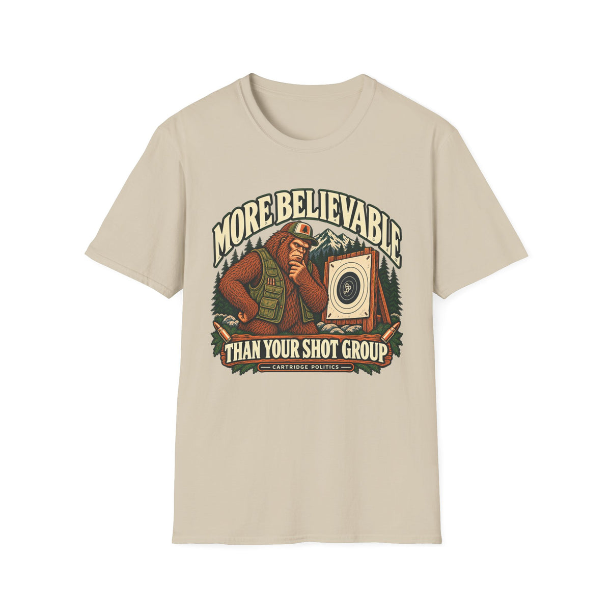 V2 More Believable Than Sasquatch T-shirt