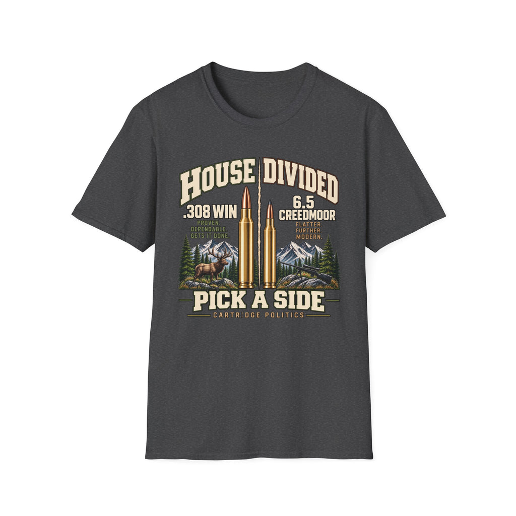 House Divided .308 VS 6.5 Creedmoor T-shirt