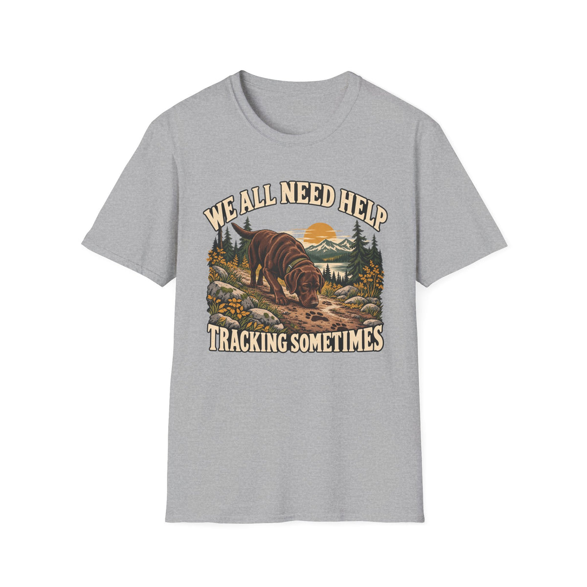 Chocolate Lab Tracking T-shirt