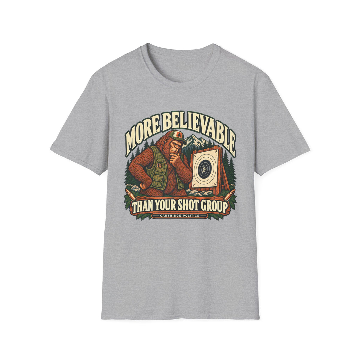 V2 More Believable Than Sasquatch T-shirt