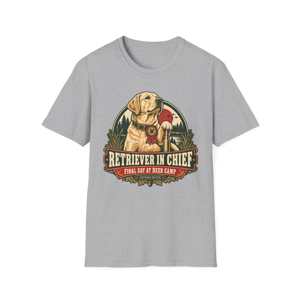 Yellow Lab Retriever In Chief T-shirt