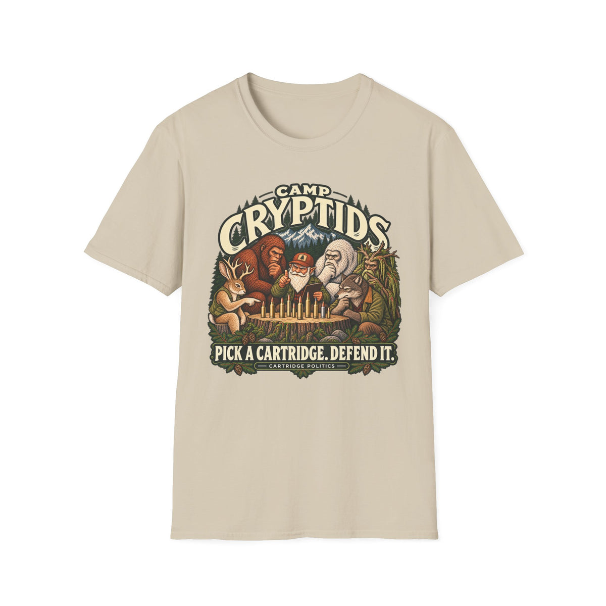 Camp Cryptids Pick a Cartridge. Defend It T-shirt