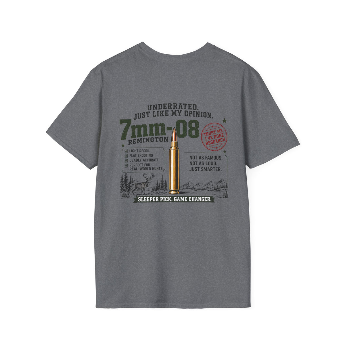 Team 7mm-08 Remington Detailed T-shirt