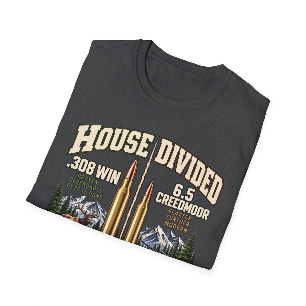 House Divided .308 VS 6.5 Creedmoor T-shirt