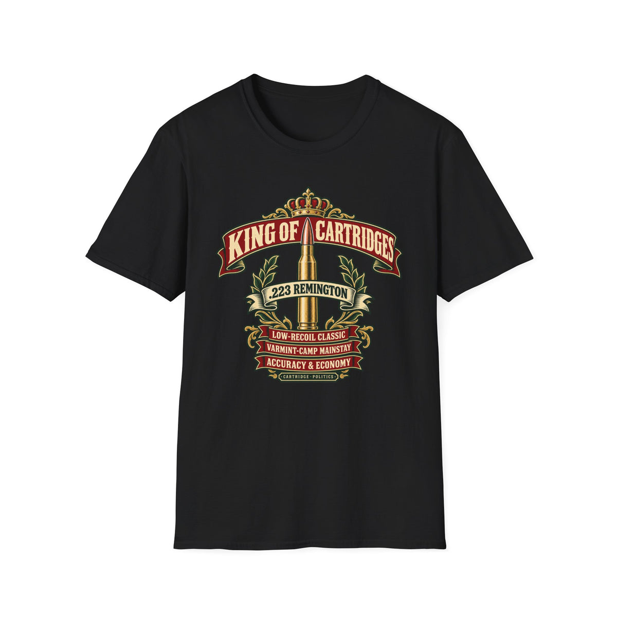 King of Cartridges .223 Remington T-shirt