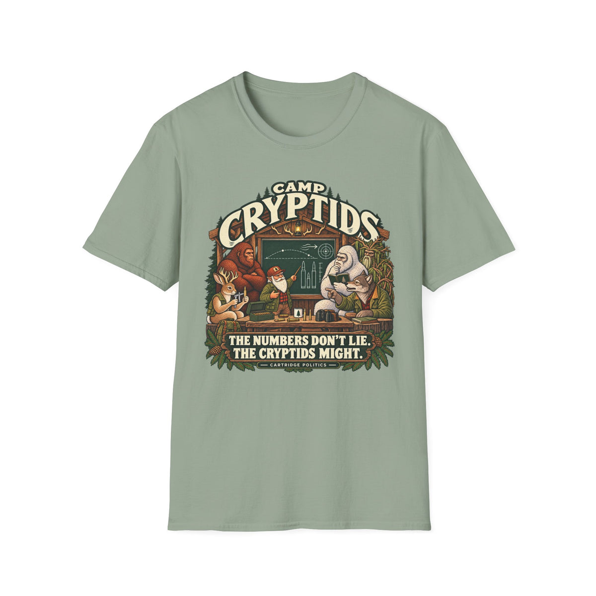 Camp Cryptid Numbers Don't Lie, Cryptids Might T-shirt