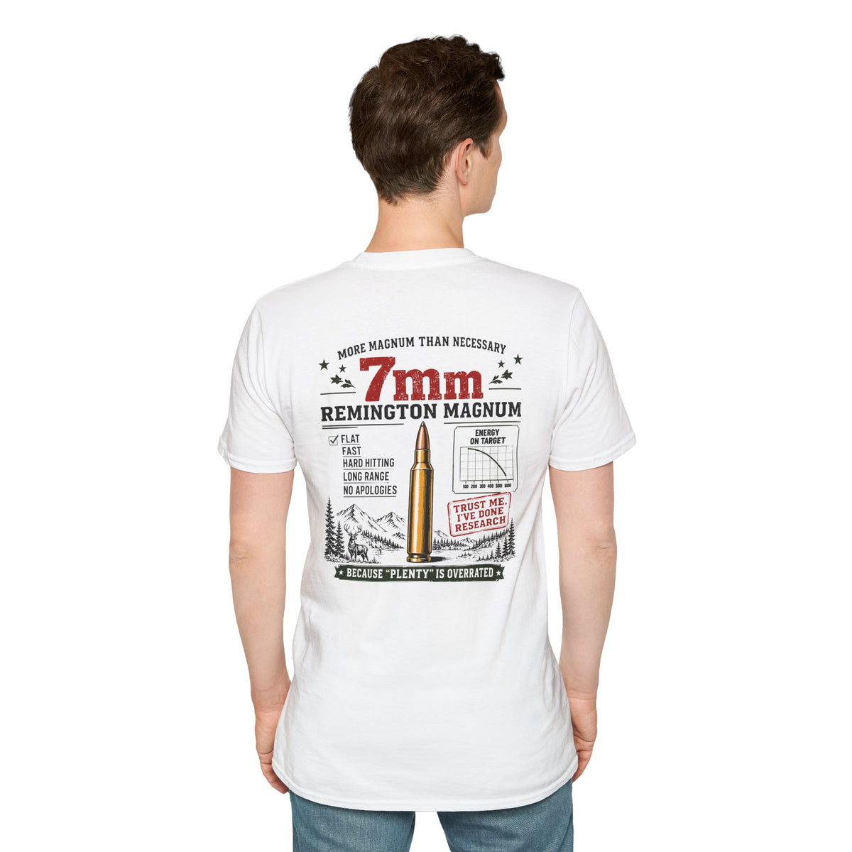 Team 7mm Remington Magnum Detailed T-shirt