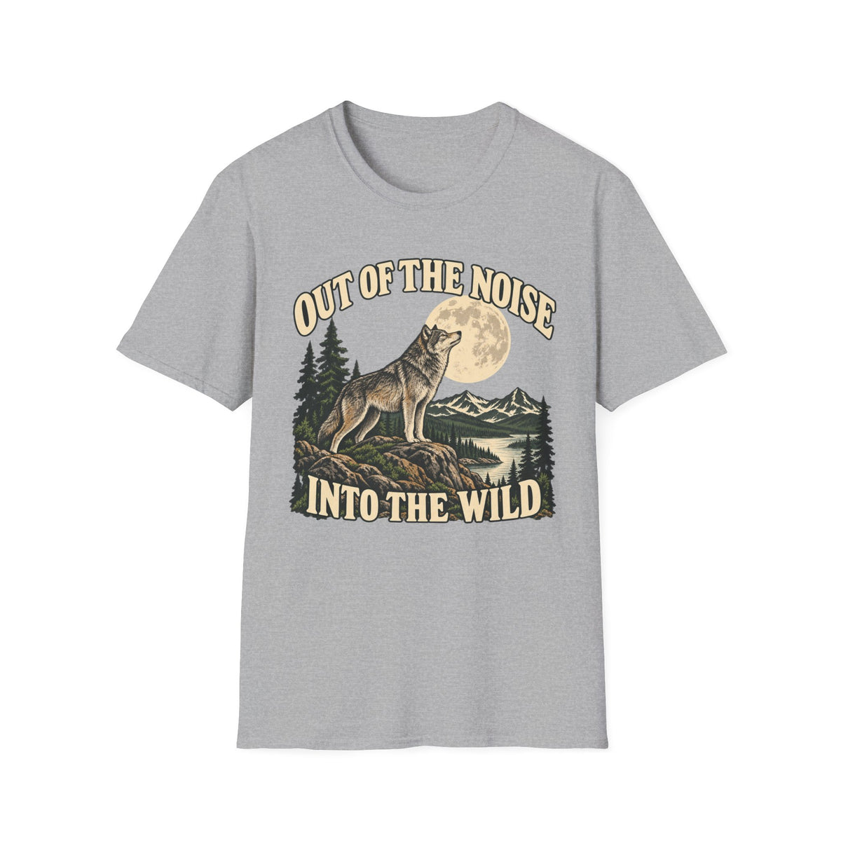 Out Of The Noise Into The Wild Wolf T-shirt