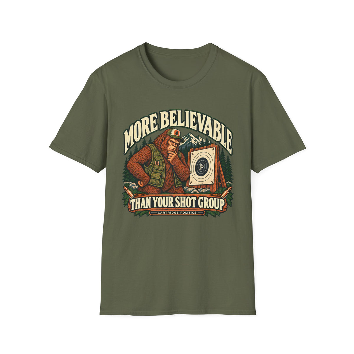 V2 More Believable Than Sasquatch T-shirt