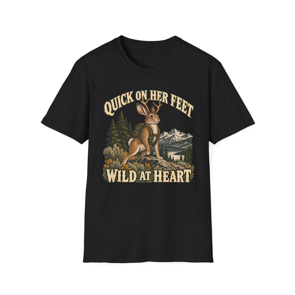 Jackalope Quick on Her Feet T-shirt